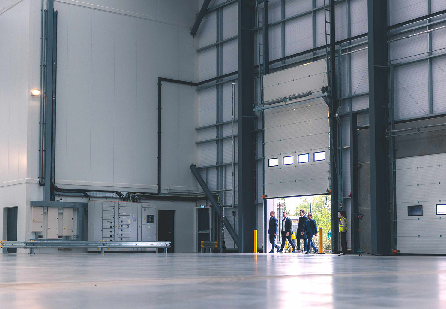 The Valor team inspecting a new warehouse property